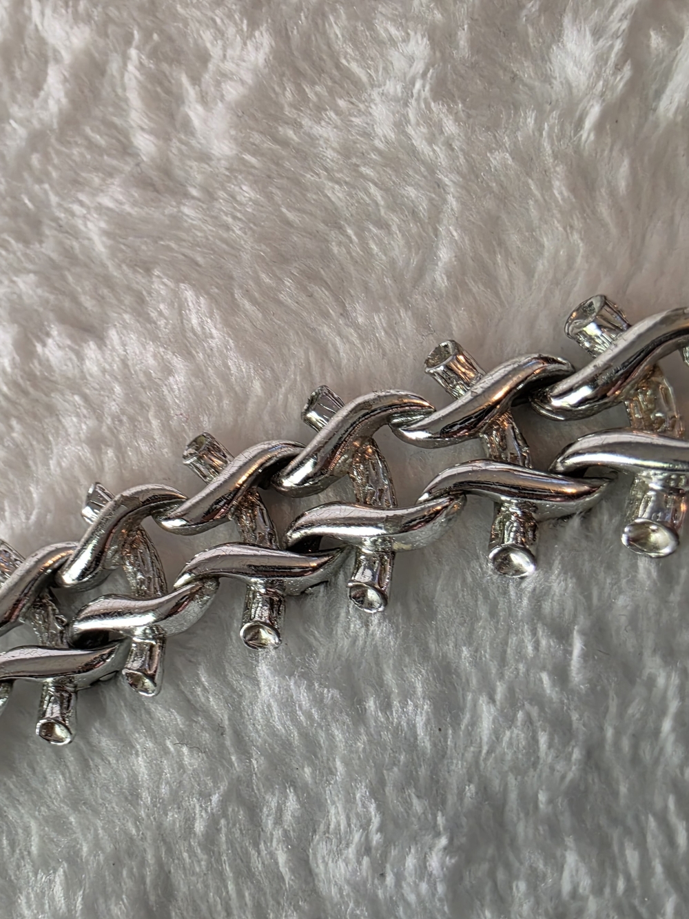 Silver Tone Chunky Chain Link Statement Bracelet Women’s Fashion